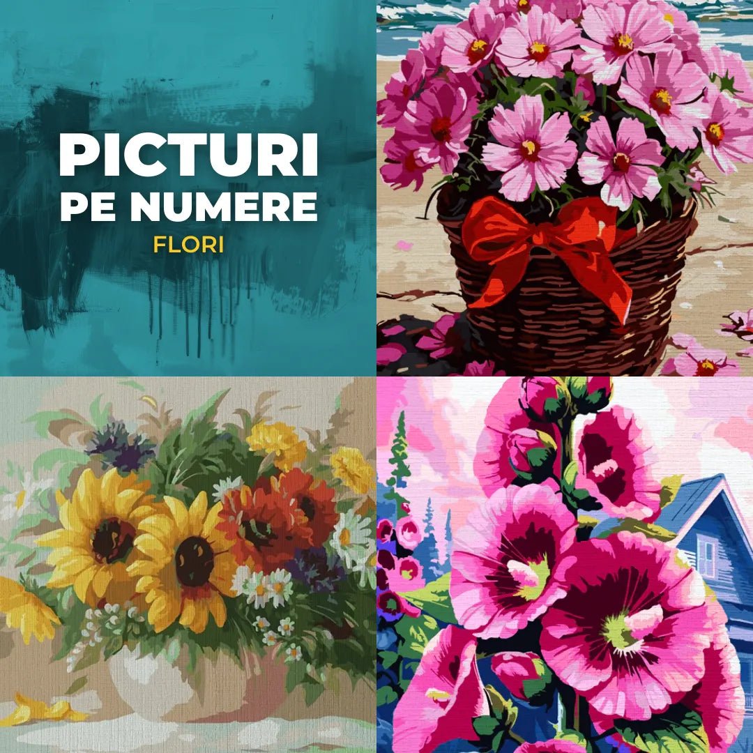 Picturi pe numere cu flori