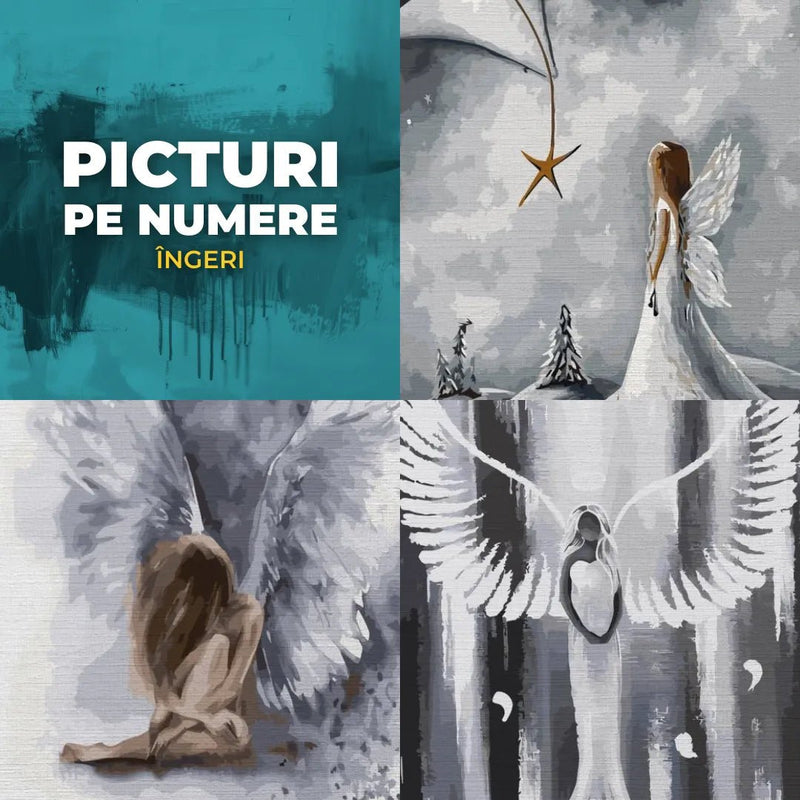 Picturi pe numere cu îngeri