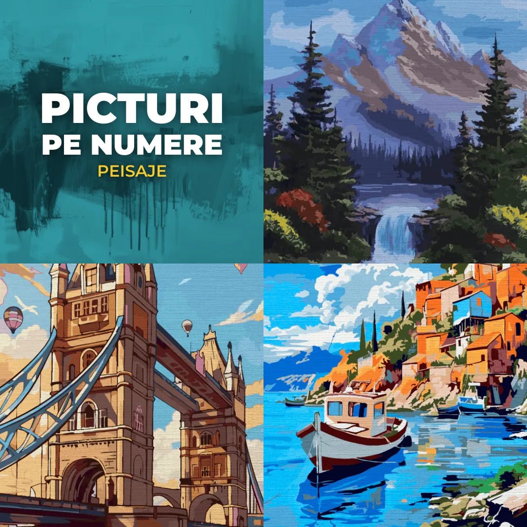 Picturi pe numere cu peisaje