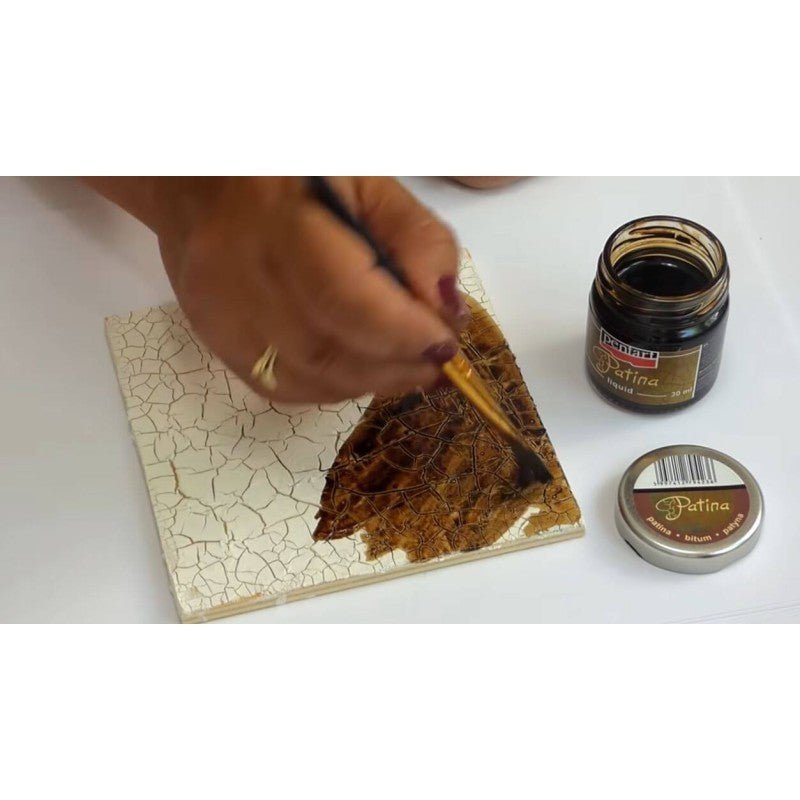 Bitum lichid Patina, pentru efecte de antichizare, Pentart, 30 ml - Pictorul Fericit