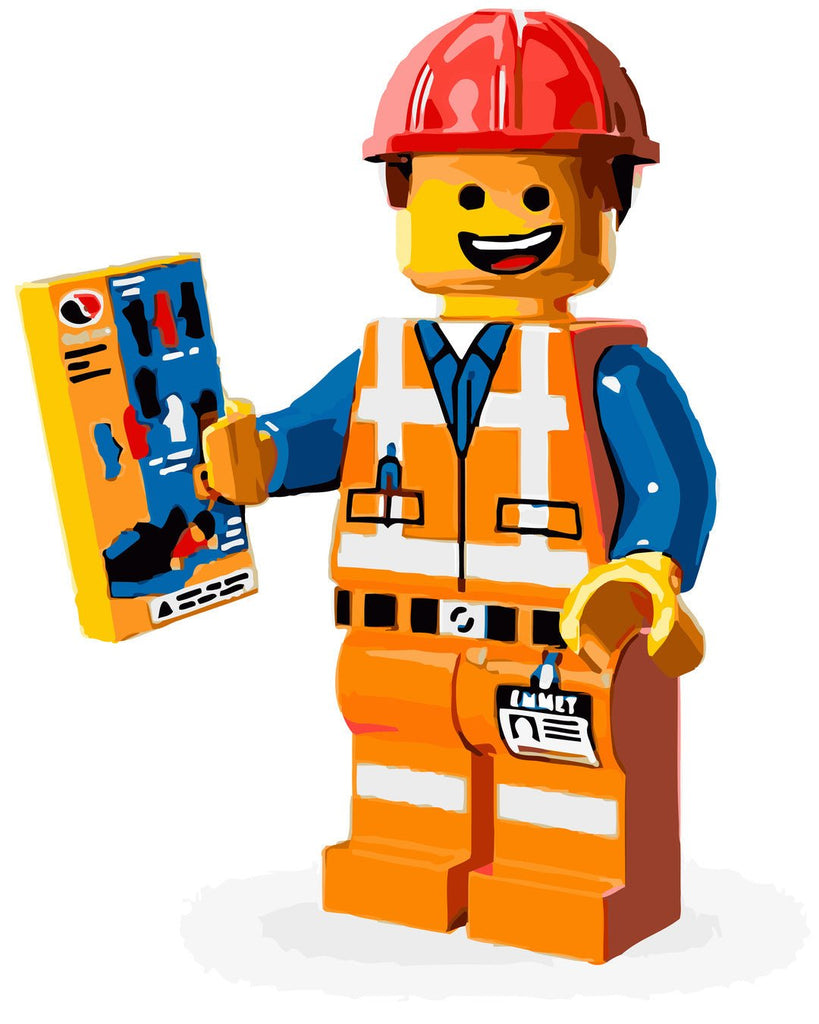 Constructor (Legoman Builder) - Pictură pe numere - Pictorul Fericit