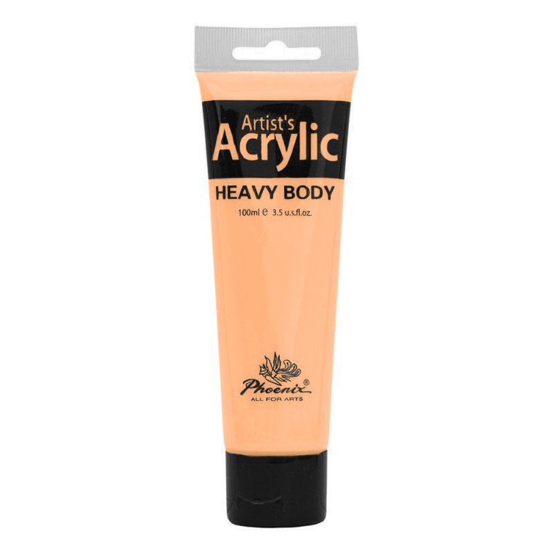Culoare acrilică, bază de rășină acrilică, pentru începători, uscare rapidă, 100 ml, Phoenix - Pictorul Fericit