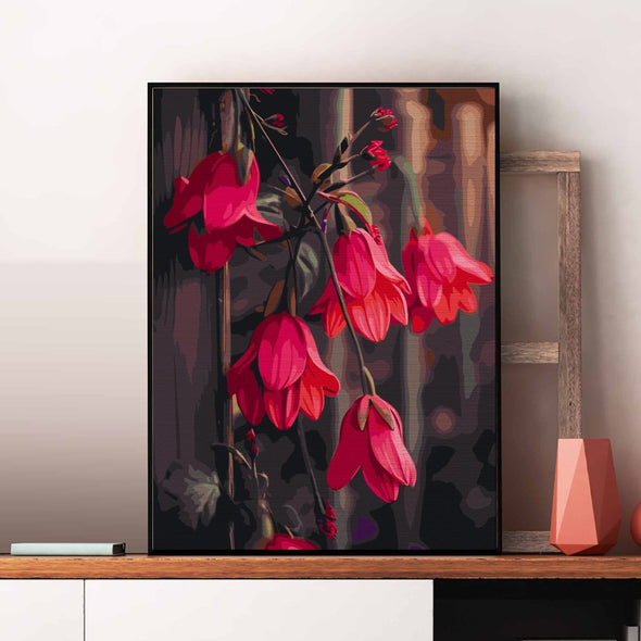 Dansul florilor (Dance of flowers) - Pictură pe numere - Pictorul Fericit