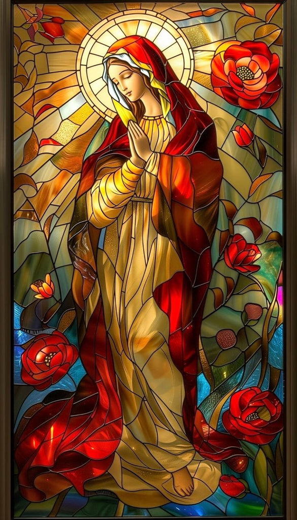 Fecioara Maria - Pictură pe numere - Pictorul Fericit