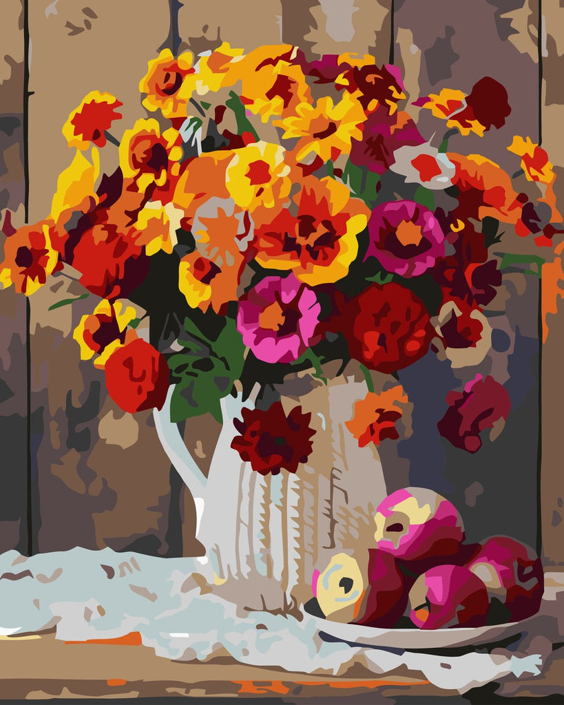 Flori de câmp (Wild Flowers) - Pictură pe numere - Pictorul Fericit