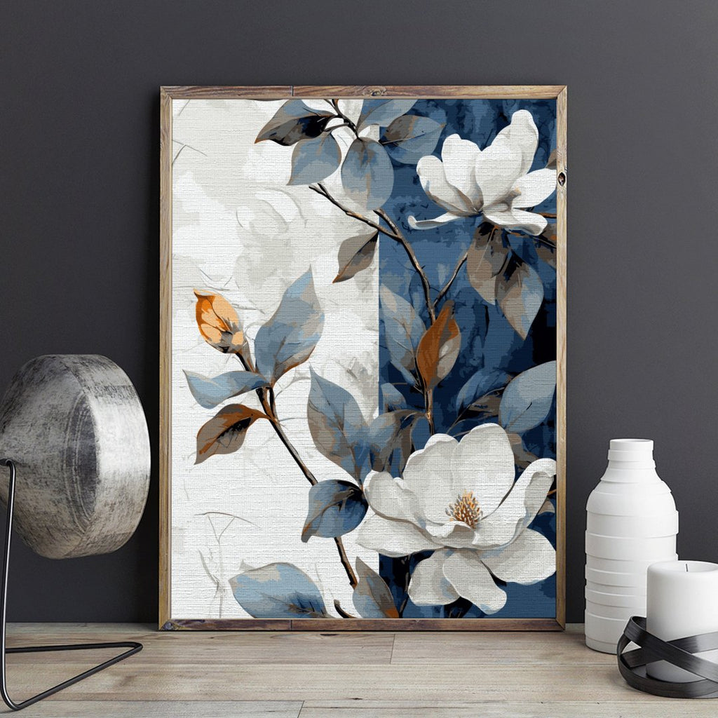 Flori de marmură (Marble flowers) - Pictură pe numere - Pictorul Fericit