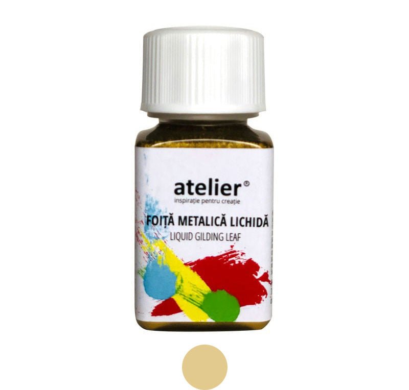 Foiță metalică lichidă Porporina, Atelier, 50 ml - Pictorul Fericit