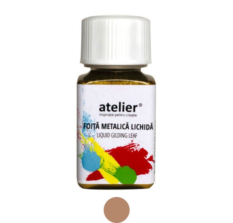 Foiță metalică lichidă Porporina, Atelier, 50 ml - Pictorul Fericit