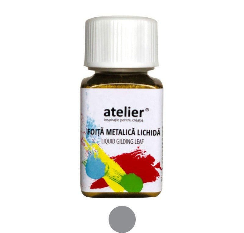 Foiță metalică lichidă Porporina, Atelier, 50 ml - Pictorul Fericit