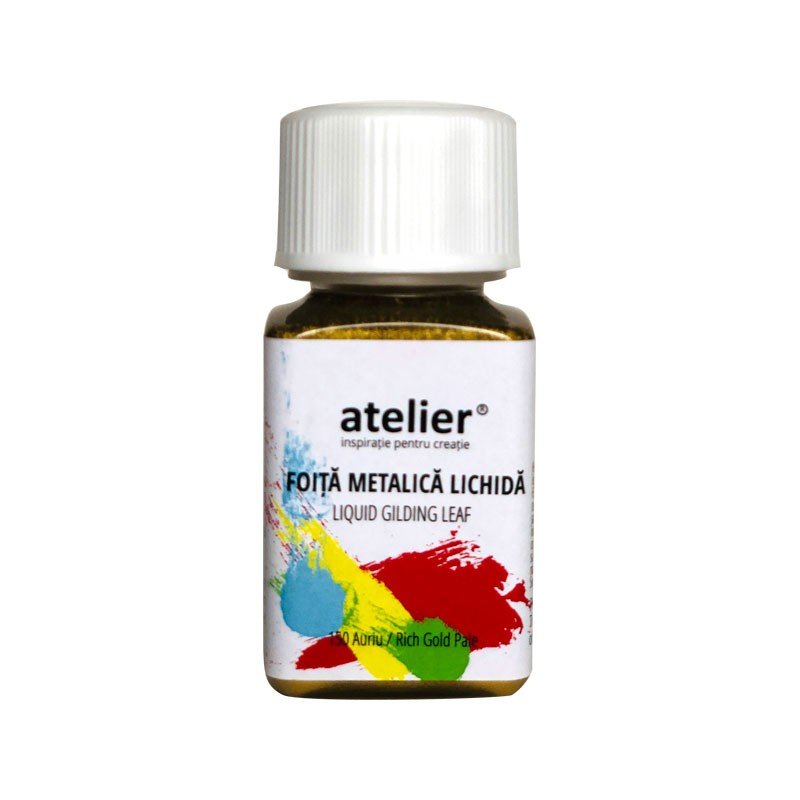 Foiță metalică lichidă Porporina, Atelier, 50 ml - Pictorul Fericit