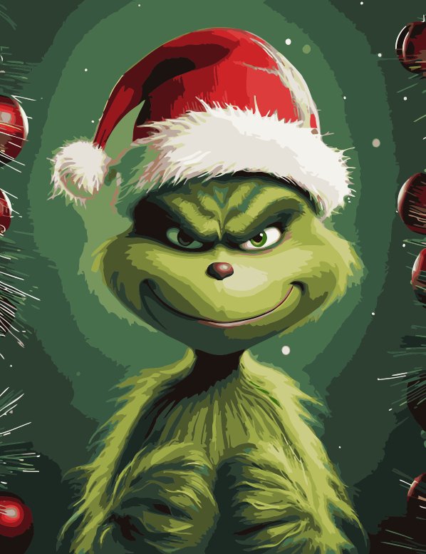 Grinch - Pictură pe numere - Pictorul Fericit