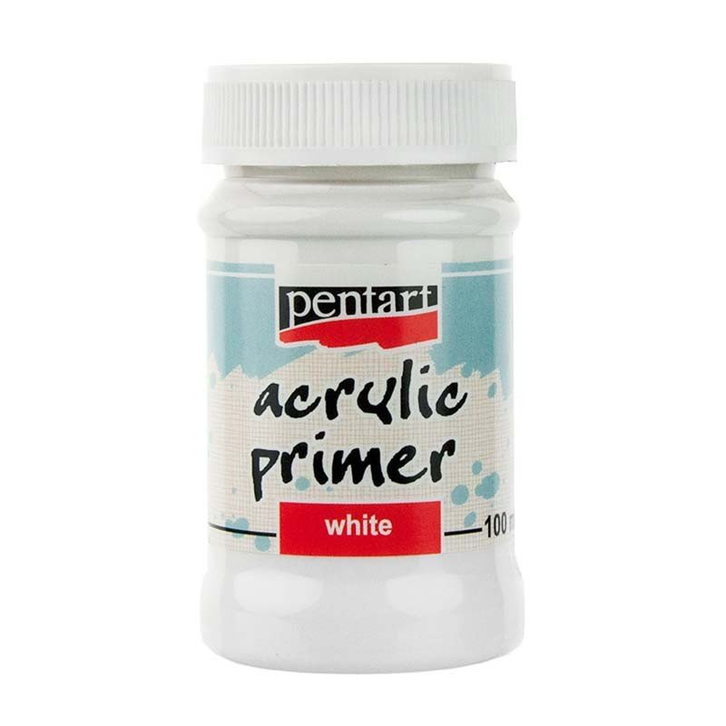 Grundul acrilic universal Pentart, alb, 100 ml - Pictorul Fericit
