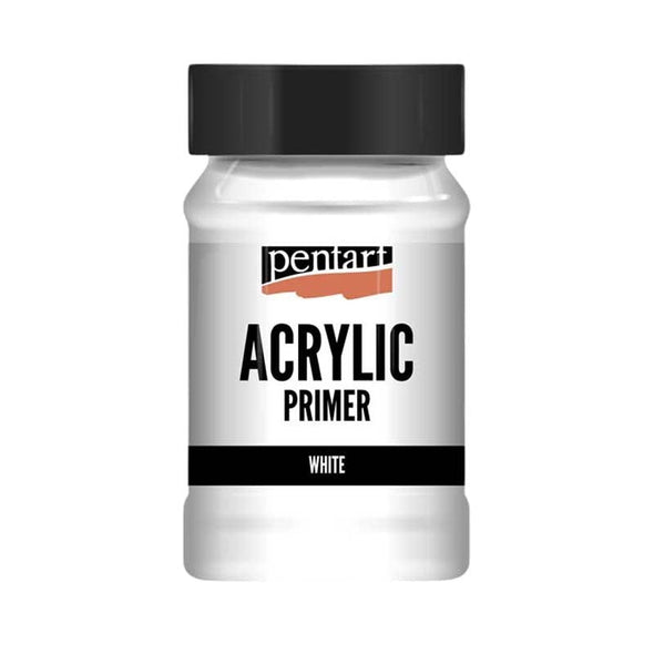 Grundul acrilic universal Pentart, alb, 100 ml - Pictorul Fericit