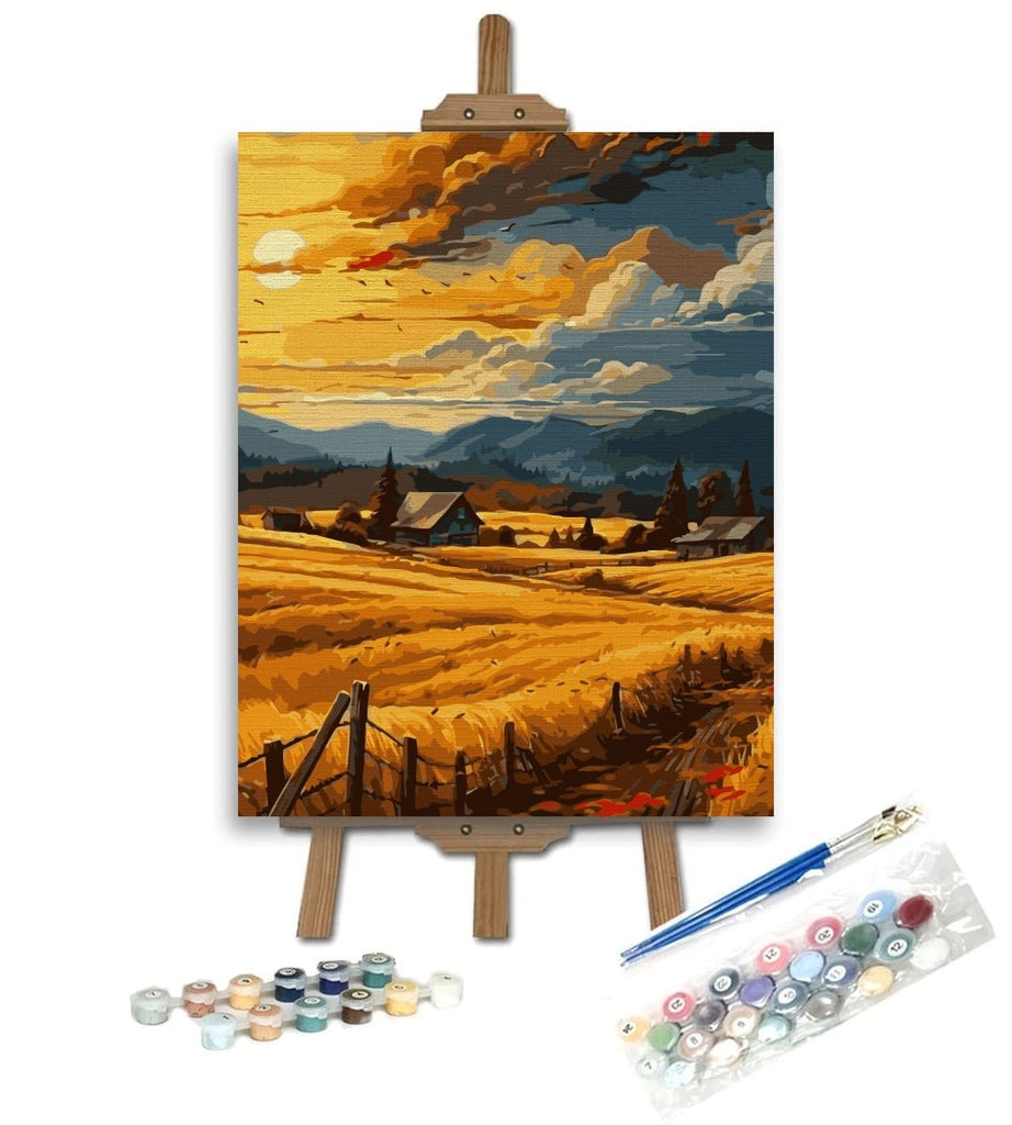 La apus (At sunset) - Pictură pe numere - Pictorul Fericit