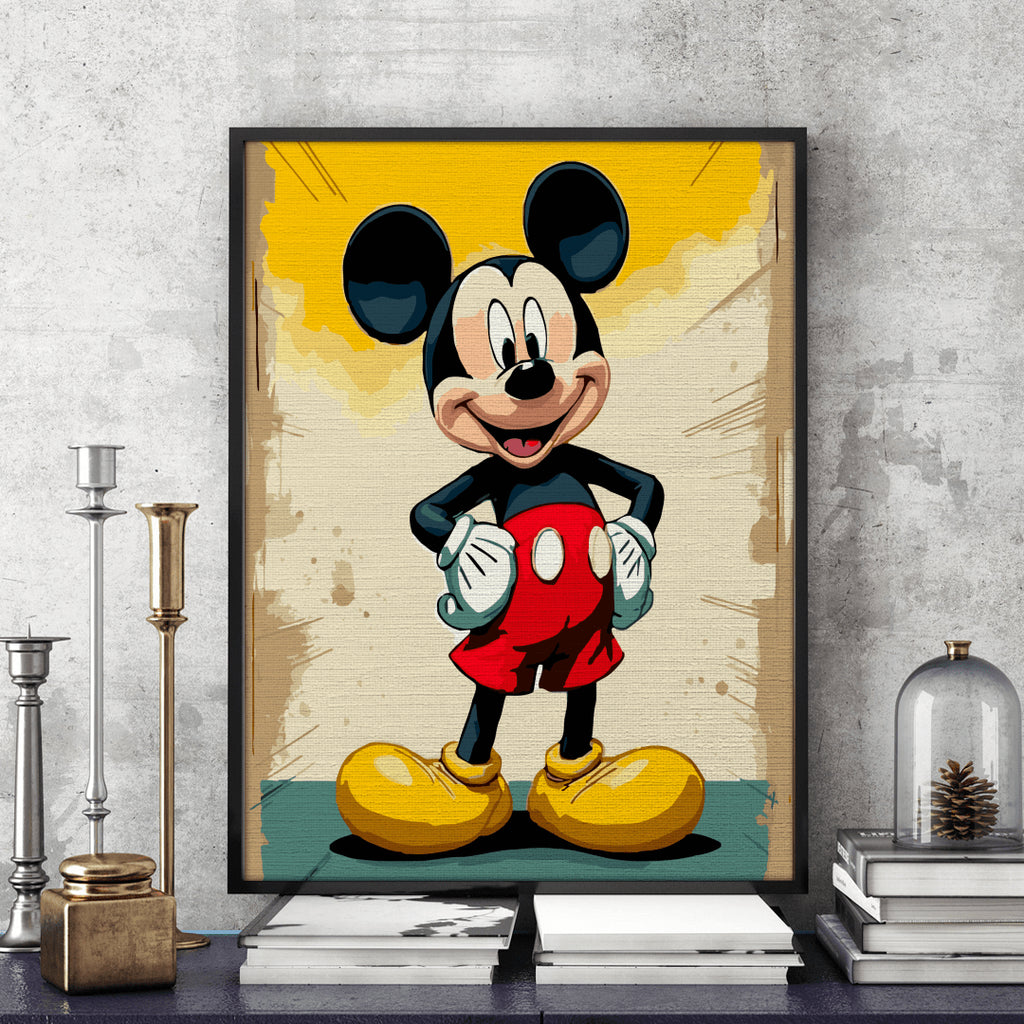 Mickey - Pictură pe numere - Pictorul Fericit