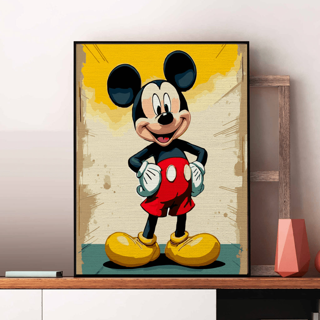 Mickey - Pictură pe numere - Pictorul Fericit