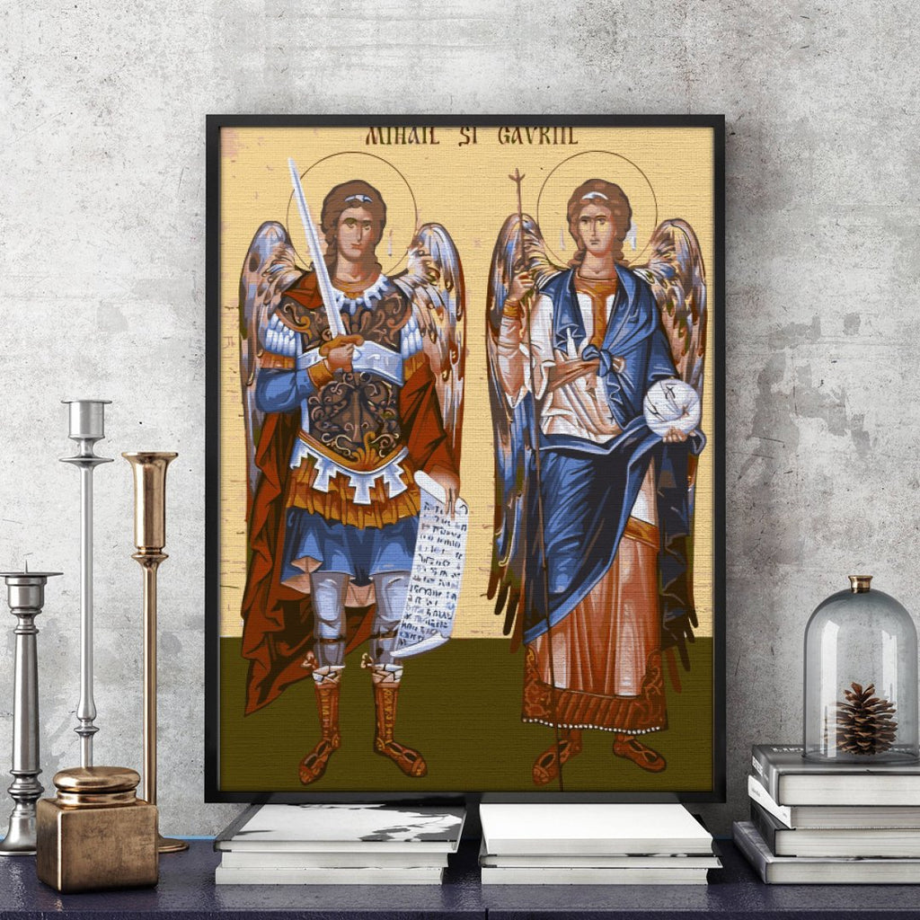 Mihail și Gavril - Pictură pe numere - Pictorul Fericit