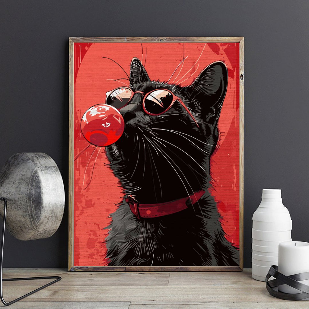 Motanul Celest (Celestial cat) - Pictură pe numere - Pictorul Fericit