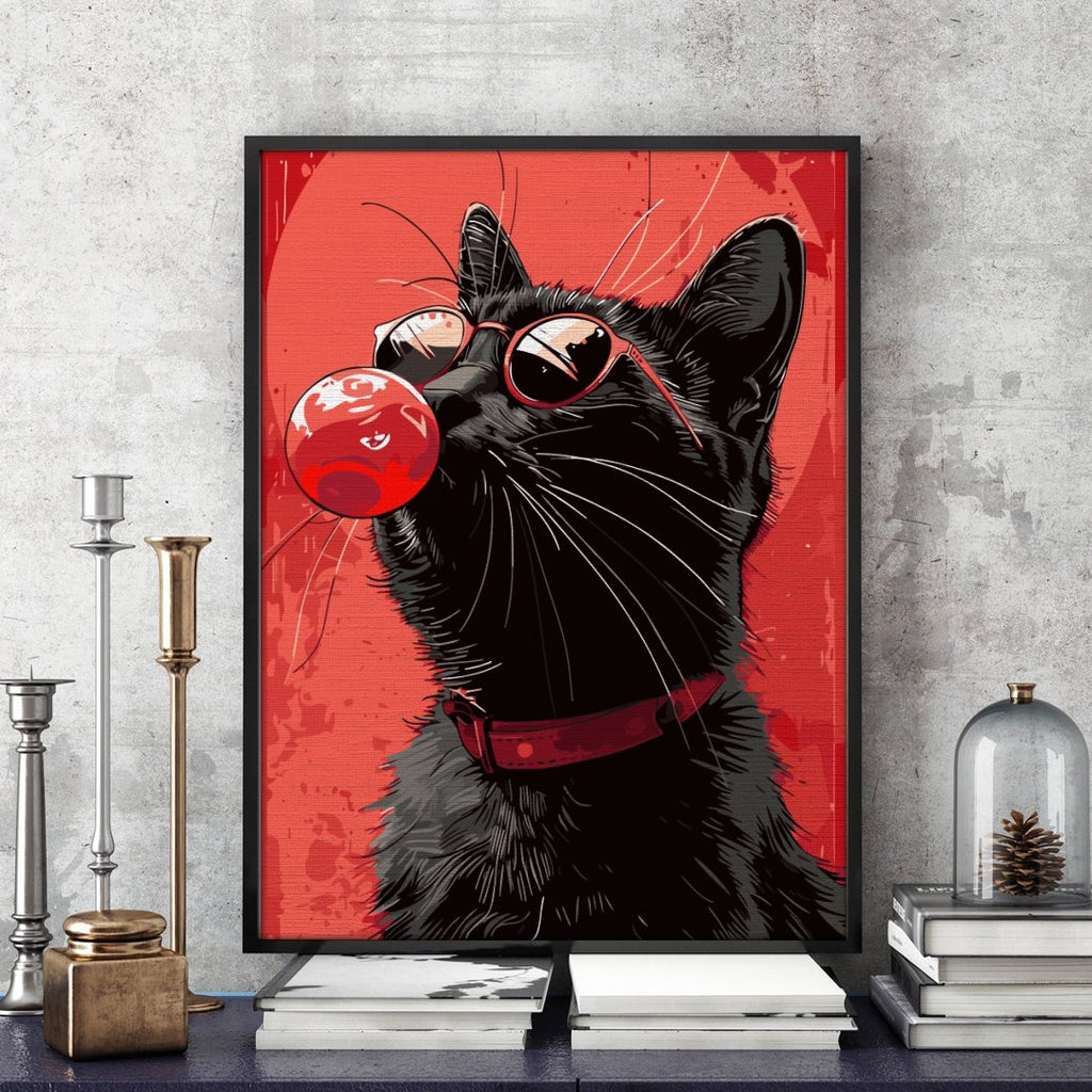 Motanul Celest (Celestial cat) - Pictură pe numere - Pictorul Fericit