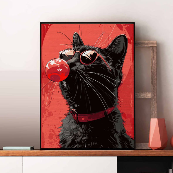 Motanul Celest (Celestial cat) - Pictură pe numere - Pictorul Fericit