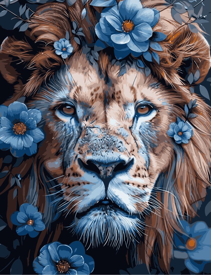 Noblețe sălbatică (Wild nobility) - Pictură pe numere - Pictorul Fericit