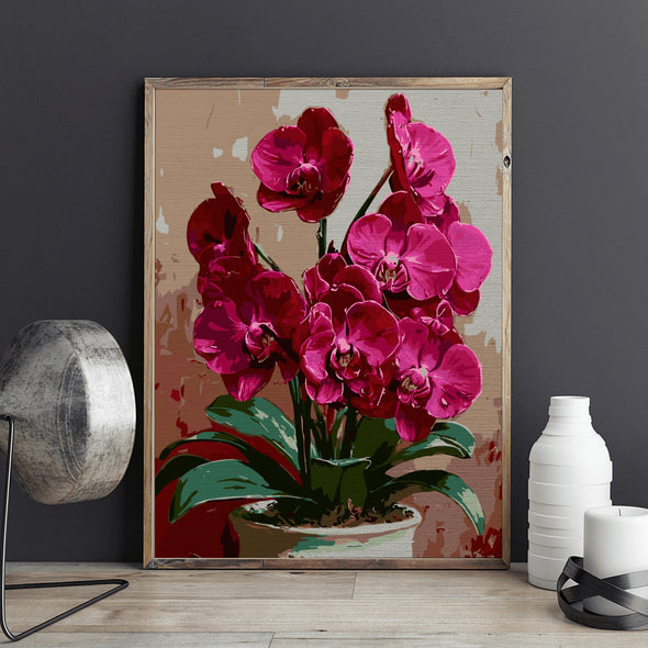 Orhidee - Pictură pe numere - Pictorul Fericit