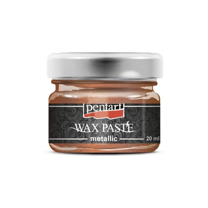 Pastă decorativă metalică Pentart, pe bază de ceară de albine, diverse culori, 20 ml - Pictorul Fericit