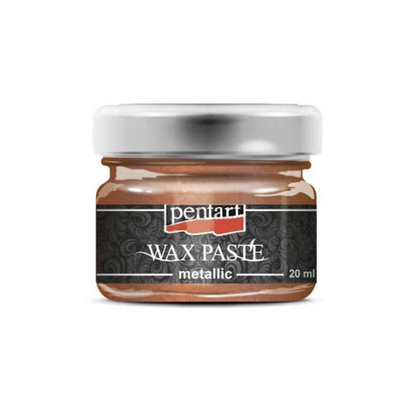 Pastă decorativă metalică Pentart, pe bază de ceară de albine, diverse culori, 20 ml - Pictorul Fericit