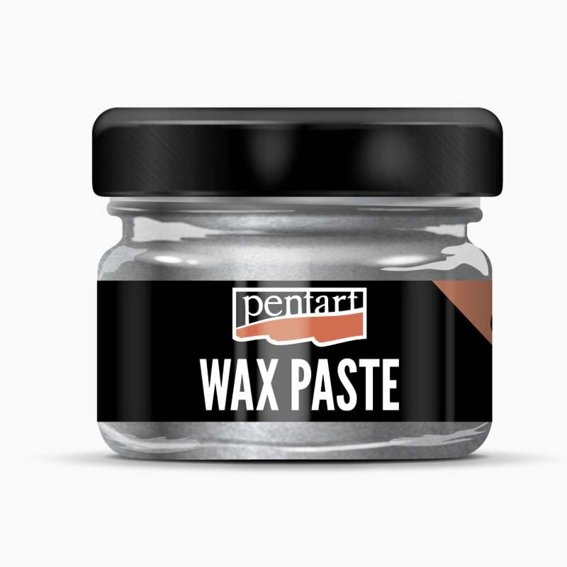 Pastă decorativă metalică Pentart, pe bază de ceară de albine, diverse culori, 20 ml - Pictorul Fericit