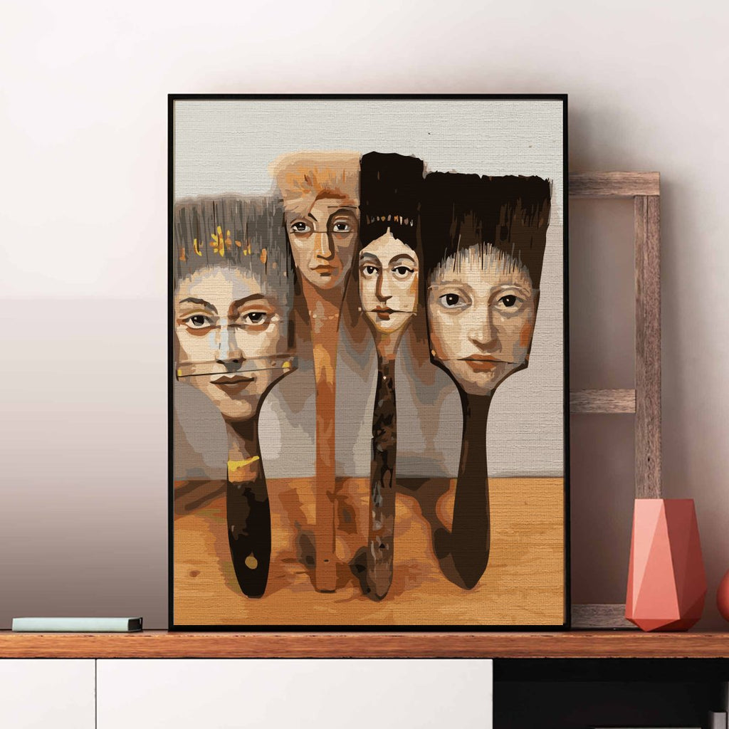 Pensule de artist (Artist brushes) - Pictură pe numere - Pictorul Fericit