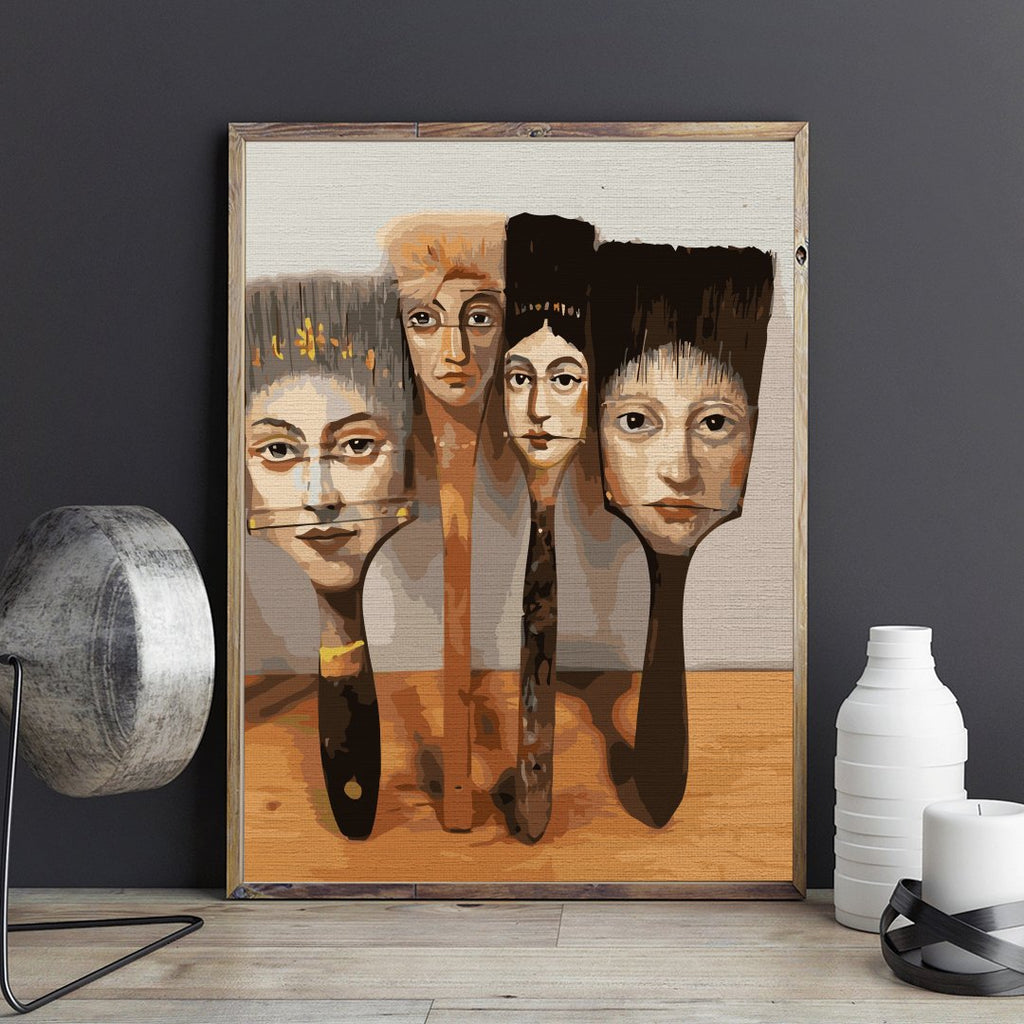 Pensule de artist (Artist brushes) - Pictură pe numere - Pictorul Fericit