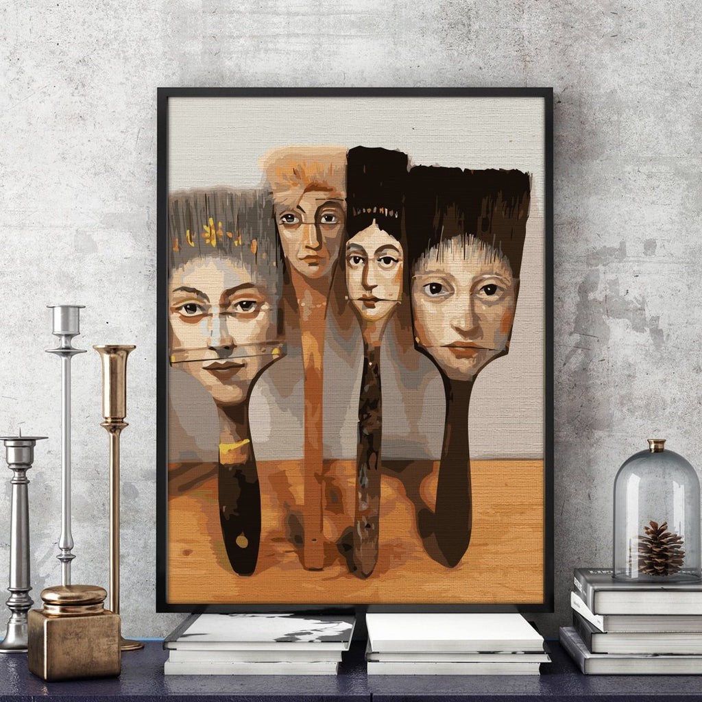 Pensule de artist (Artist brushes) - Pictură pe numere - Pictorul Fericit