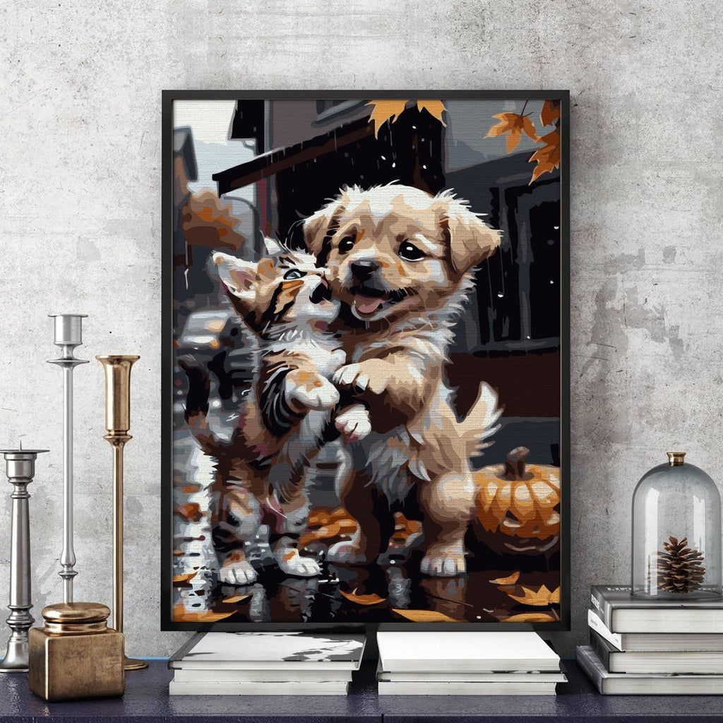 Prieteni (Buddies) - Pictură pe numere - Pictorul Fericit