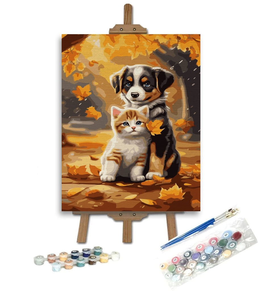 Prieteni neașteptați (Unlikely friends) - Pictură pe numere - Pictorul Fericit