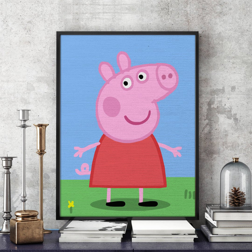 Purcelușa Peppa (Peppa Pig) - Pictură pe numere - Pictorul Fericit