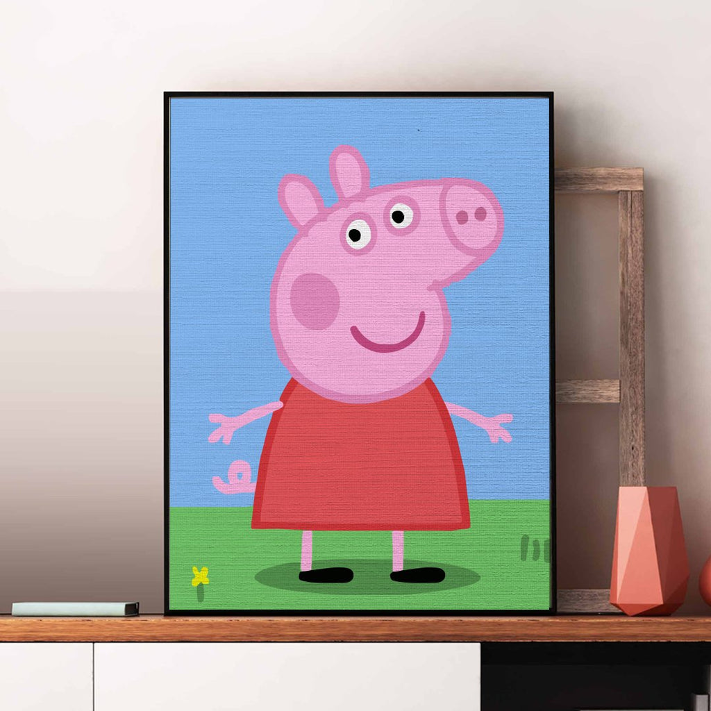 Purcelușa Peppa (Peppa Pig) - Pictură pe numere - Pictorul Fericit