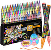 Set 136 Markere acrilice Nicety, vârf extra fin 0,7 mm, netoxice