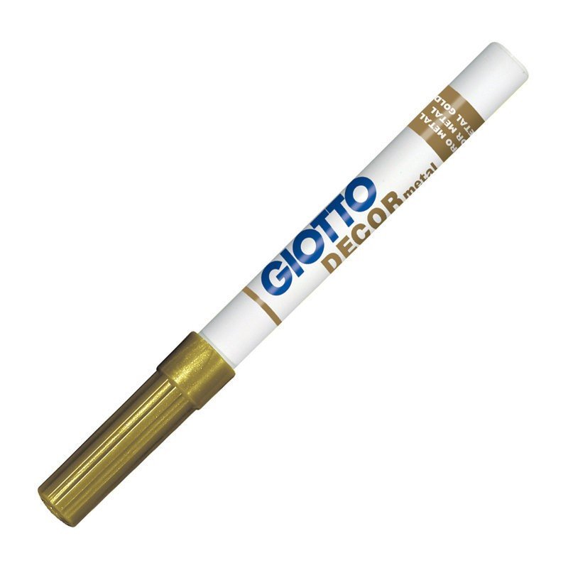 Set 5 markere metalice Giotto, multisuprafețe, cerneală netoxică pe bază de apă - Pictorul Fericit
