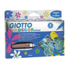 Set 5 markere metalice Giotto, multisuprafețe, cerneală netoxică pe bază de apă