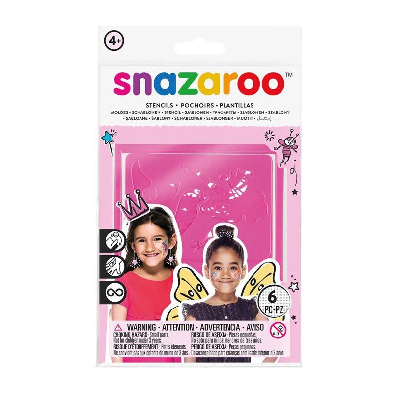 Set 6 șabloane Snazaroo pictură pe față/corp, pentru fete, Fantasy - Pictorul Fericit