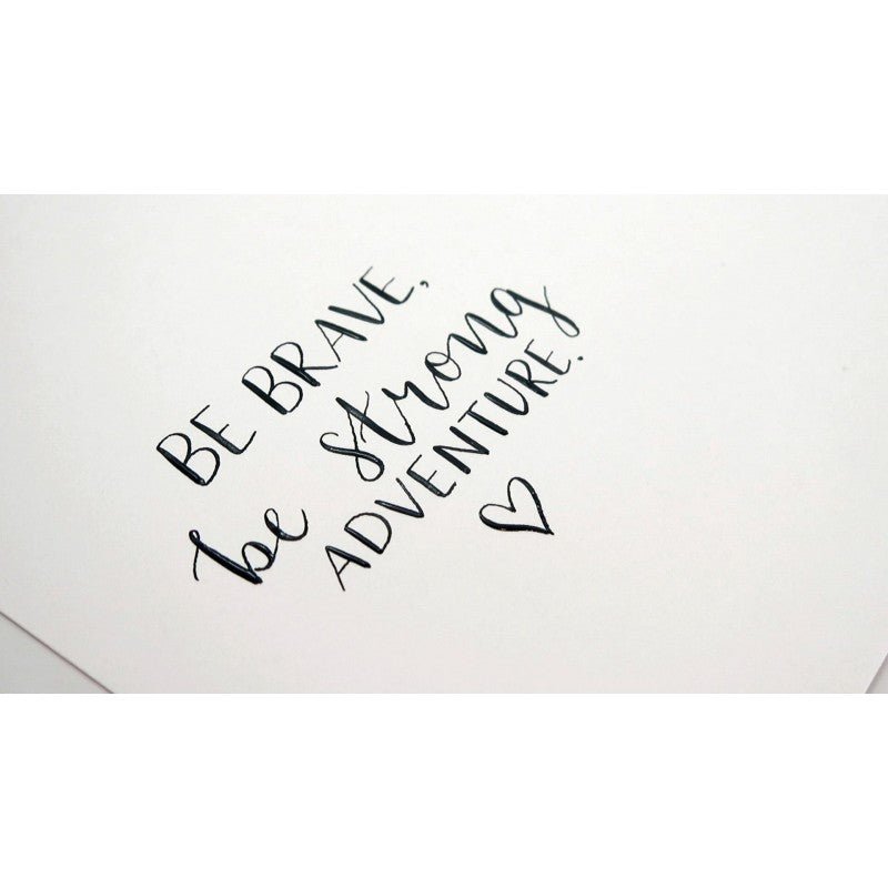 Set caligrafie Atelier, toc + 4 penițe diferite mărimi, corp negru ergonomic - Pictorul Fericit