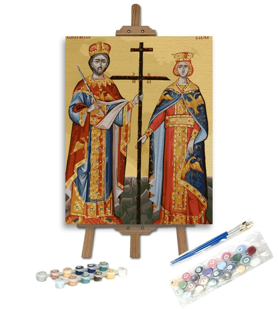 Sfinții Constantin și Elena - Pictură pe numere - Pictorul Fericit