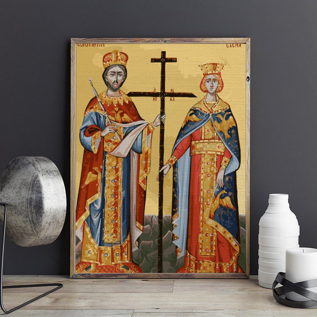 Sfinții Constantin și Elena - Pictură pe numere - Pictorul Fericit