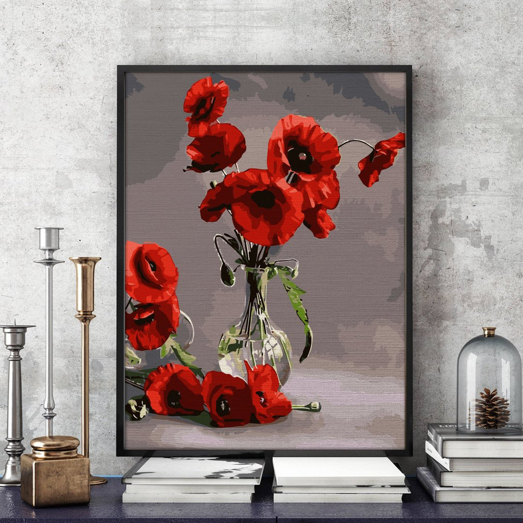 Splendoare roșie (Red splendor) - Pictură pe numere - Pictorul Fericit