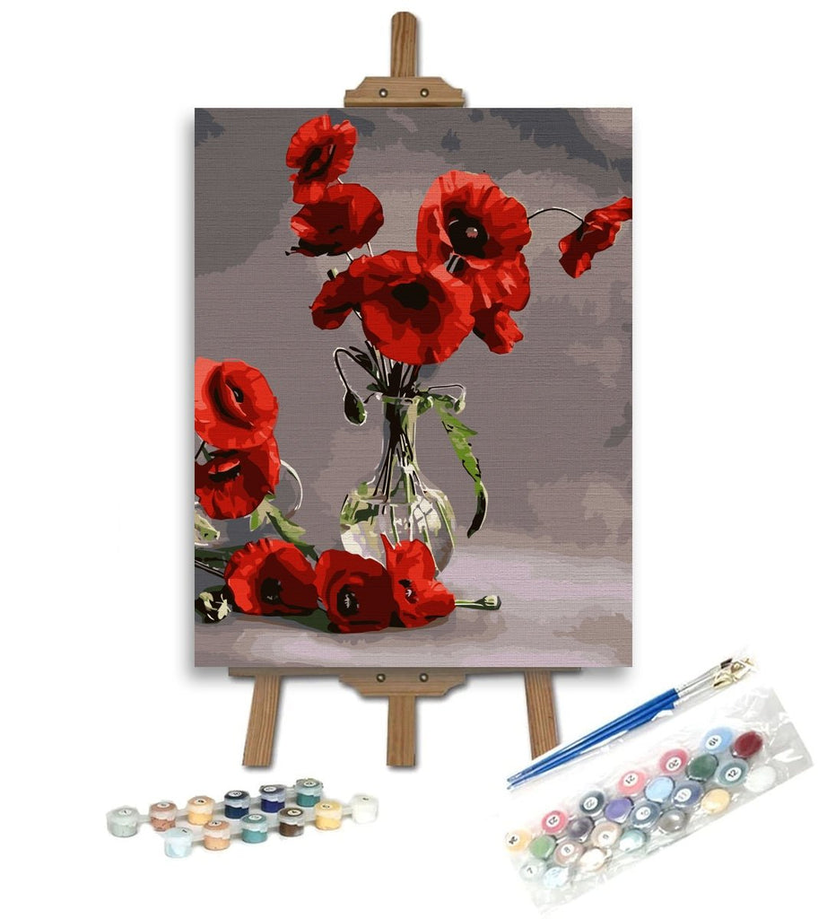 Splendoare roșie (Red splendor) - Pictură pe numere - Pictorul Fericit