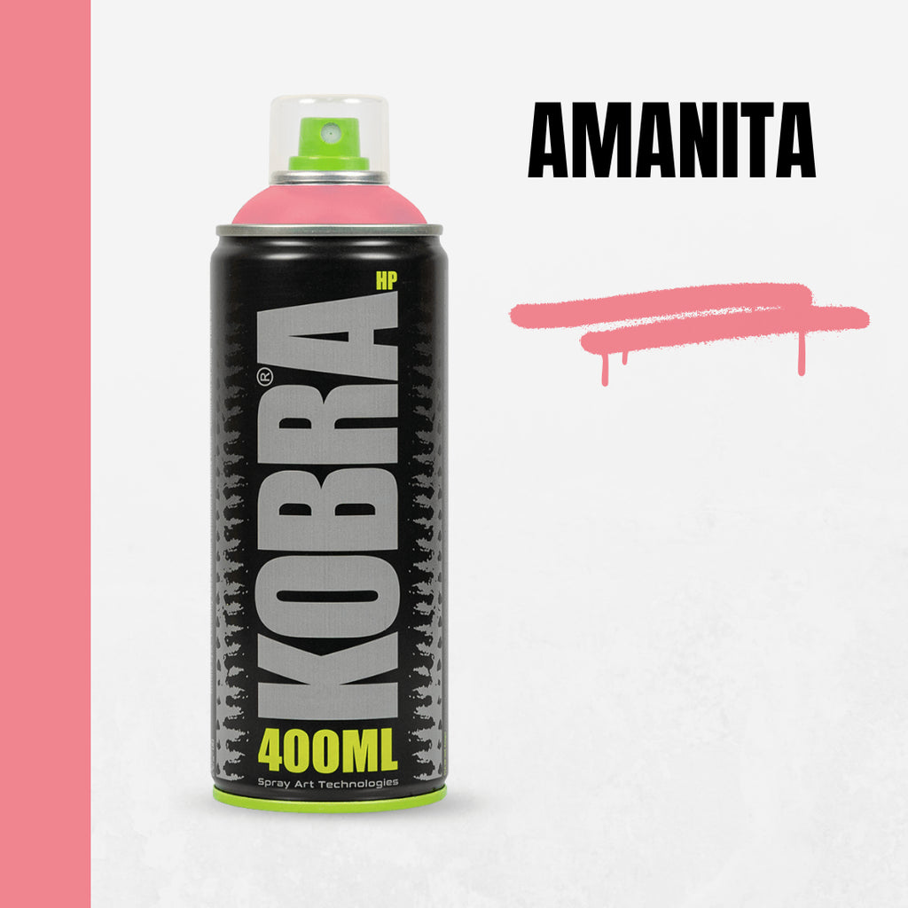 Spray graffiti acrilic profesional, Kobra HP, uscare rapida, 400 ml diverse culori - Pictorul Fericit