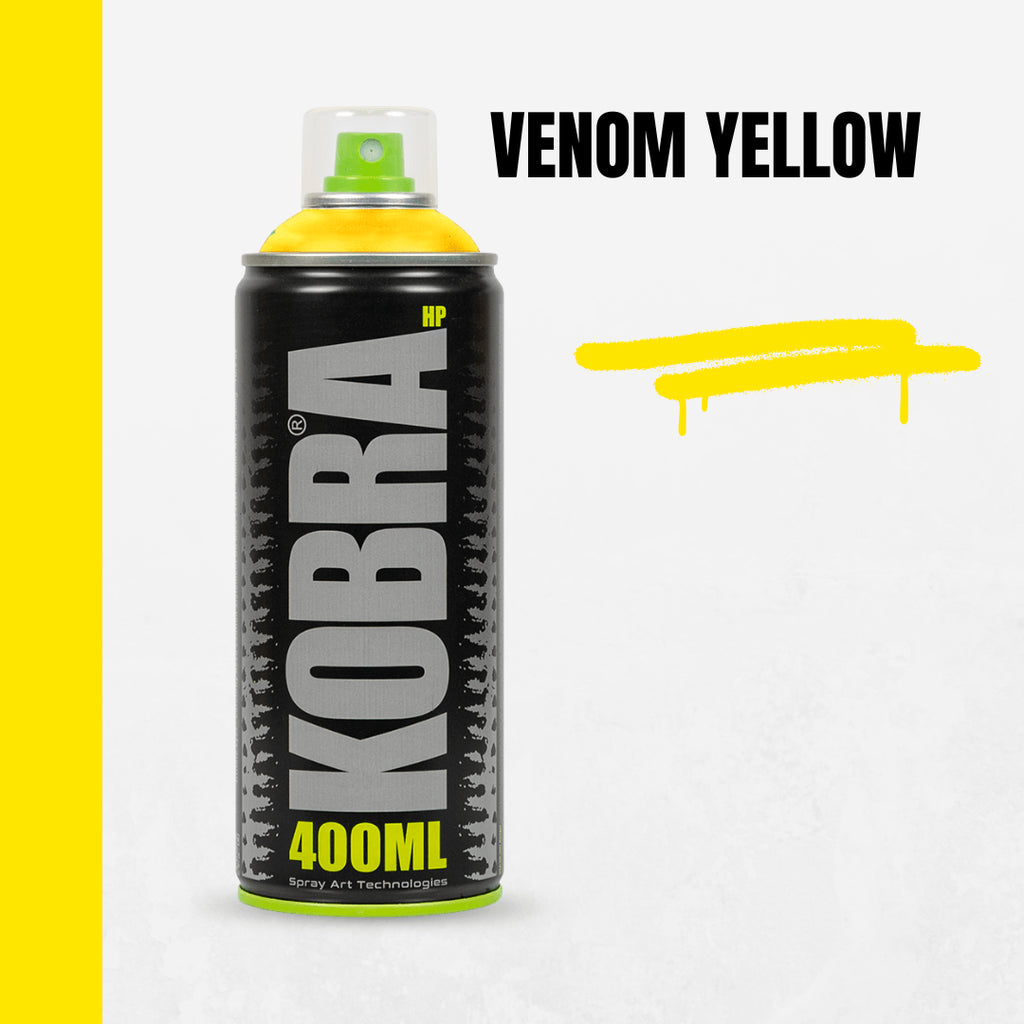 Spray graffiti acrilic profesional, Kobra HP, uscare rapida, 400 ml diverse culori - Pictorul Fericit
