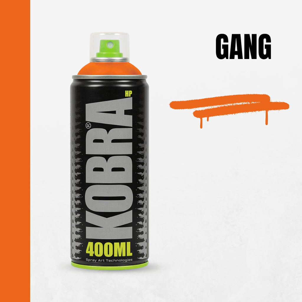 Spray graffiti acrilic profesional, Kobra HP, uscare rapida, 400 ml diverse culori - Pictorul Fericit