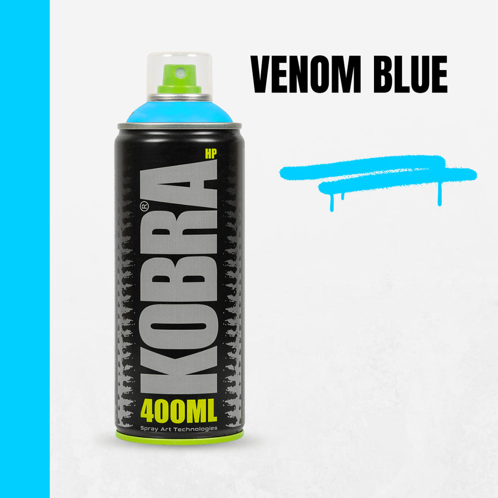 Spray graffiti acrilic profesional, Kobra HP, uscare rapida, 400 ml diverse culori - Pictorul Fericit