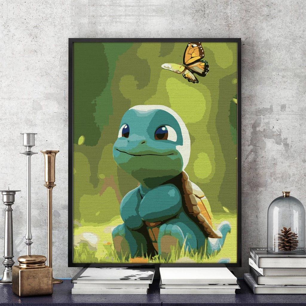 Țestoasa Pokemon (Pokemon turle) - Pictură pe numere - Pictorul Fericit